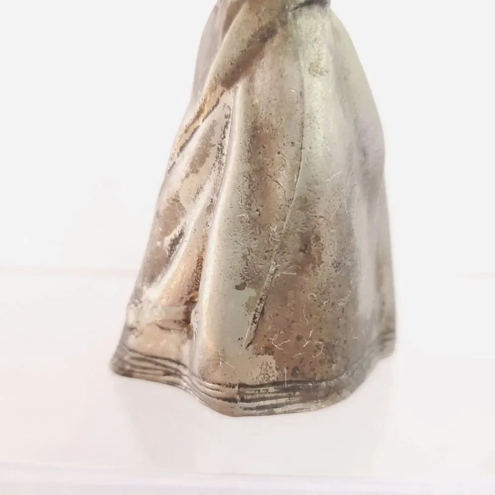 Vintage Hans Christian Andersen Little Match Girl Pewter Candle Holder Snuffer